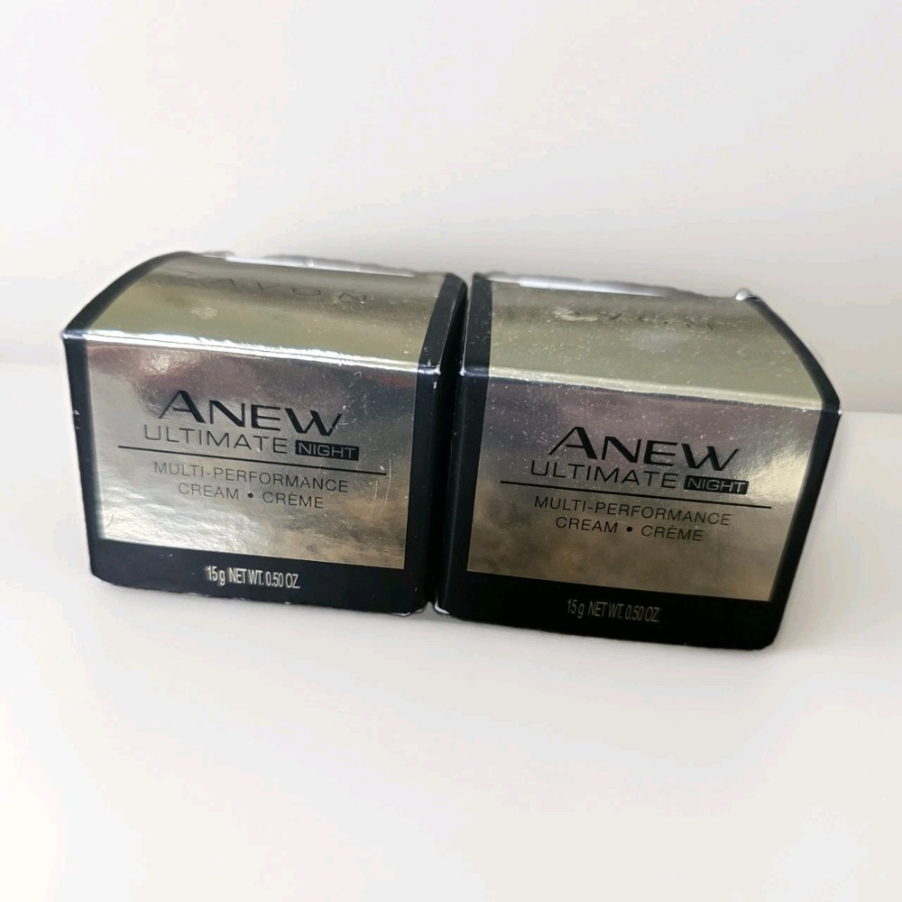 Avon ANEW Ultimate Multi Performance Night Cream .50 OZ LOT OF 2